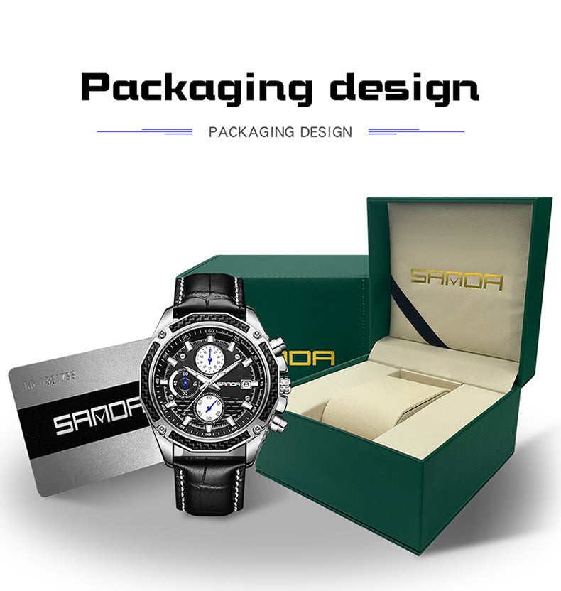 HsakuraStudio-Men's High-End Leather Watches