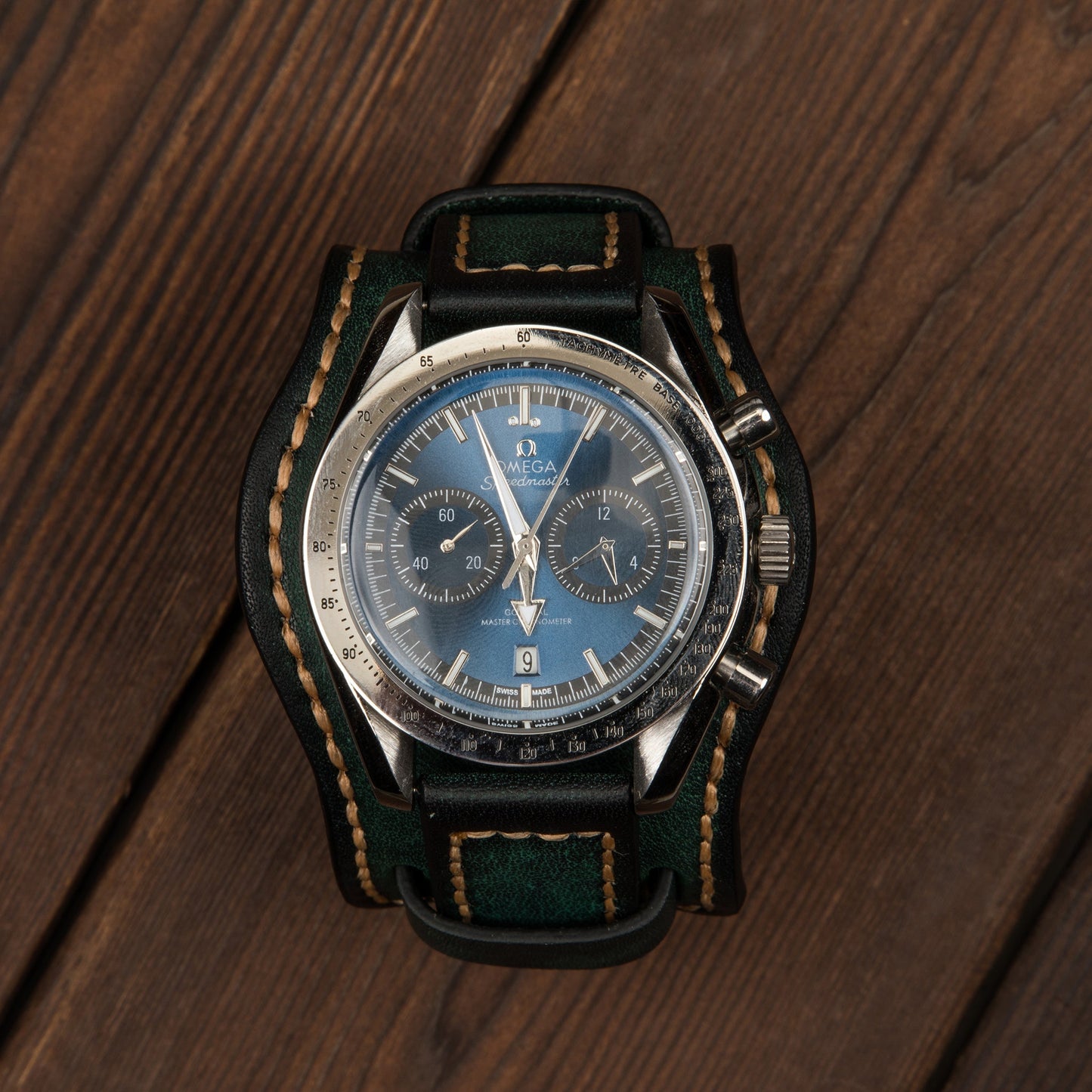 HsakuraStudio BUND WATCH STRAP -JUNGLE GREEN