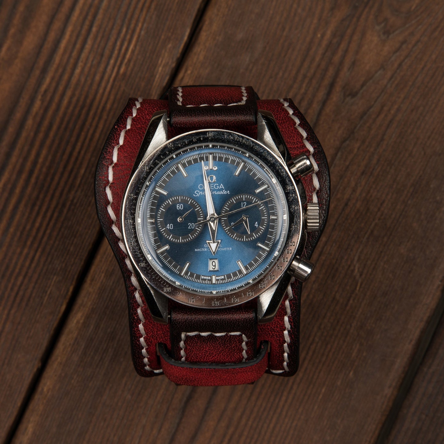 HsakuraStudio BUND ウォッチストラップ -アゲートレッド