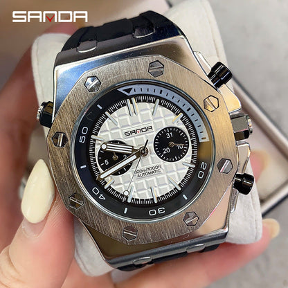 HsakuraStudio-Men's Spiked Graduated Mechanical Quartz Watch