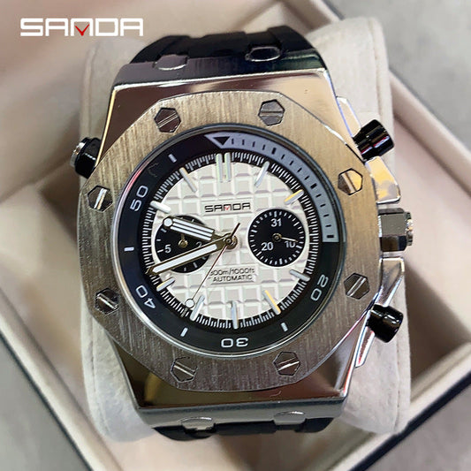 HsakuraStudio-Men's Spiked Graduated Mechanical Quartz Watch