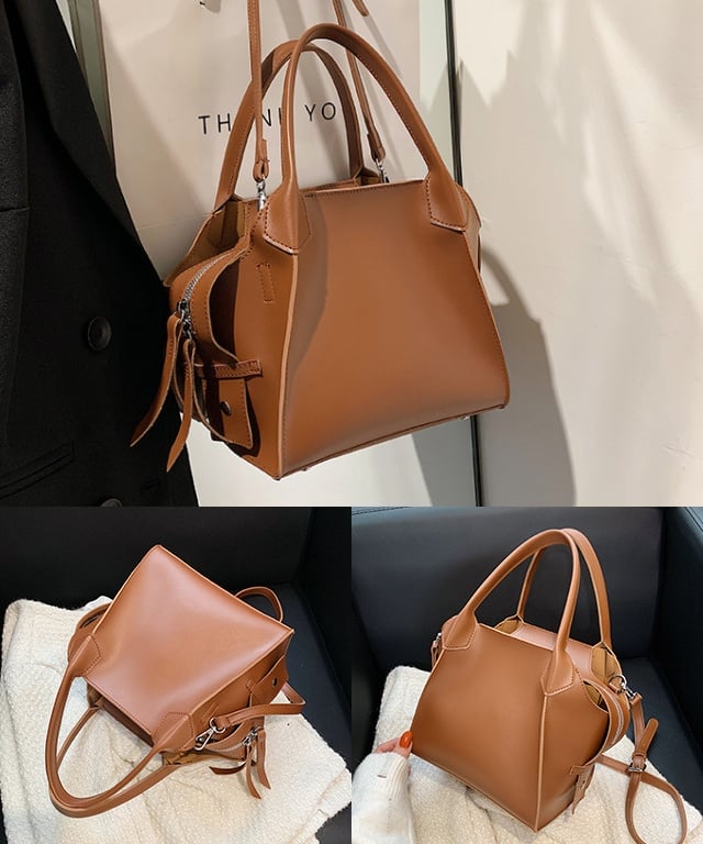 2wayイレギュラーロングファスナーキューブバッグ