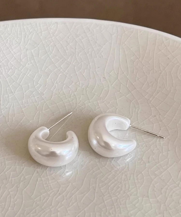 レトロCパールピアス