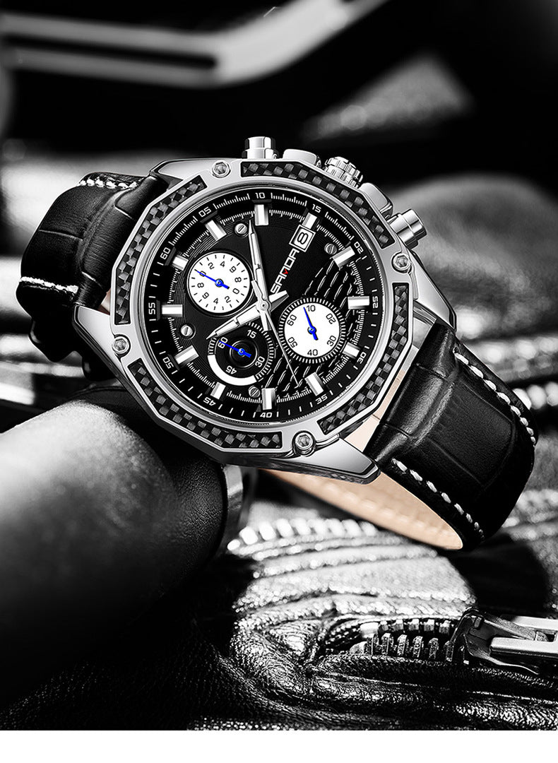 HsakuraStudio-Men's High-End Leather Watches