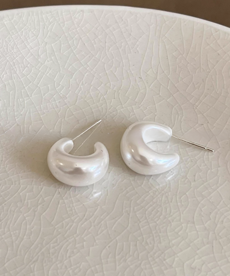 レトロCパールピアス