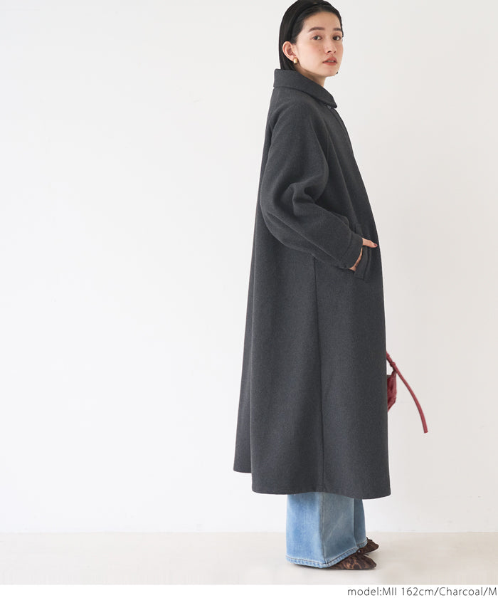 フェイクロングウールコート レディース 送料無料/メール便不可