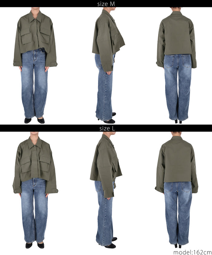 ミリタリーショートジャケット レディースメール便不可