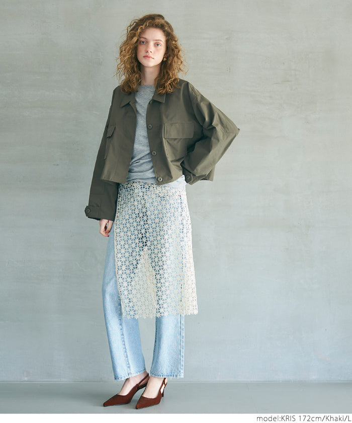 ミリタリーショートジャケット レディースメール便不可