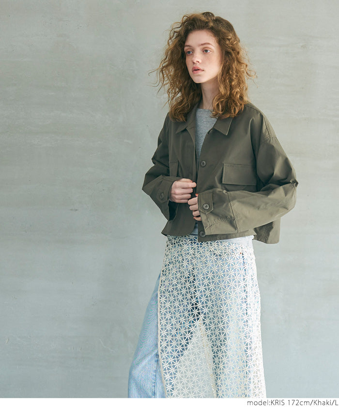 ミリタリーショートジャケット レディースメール便不可