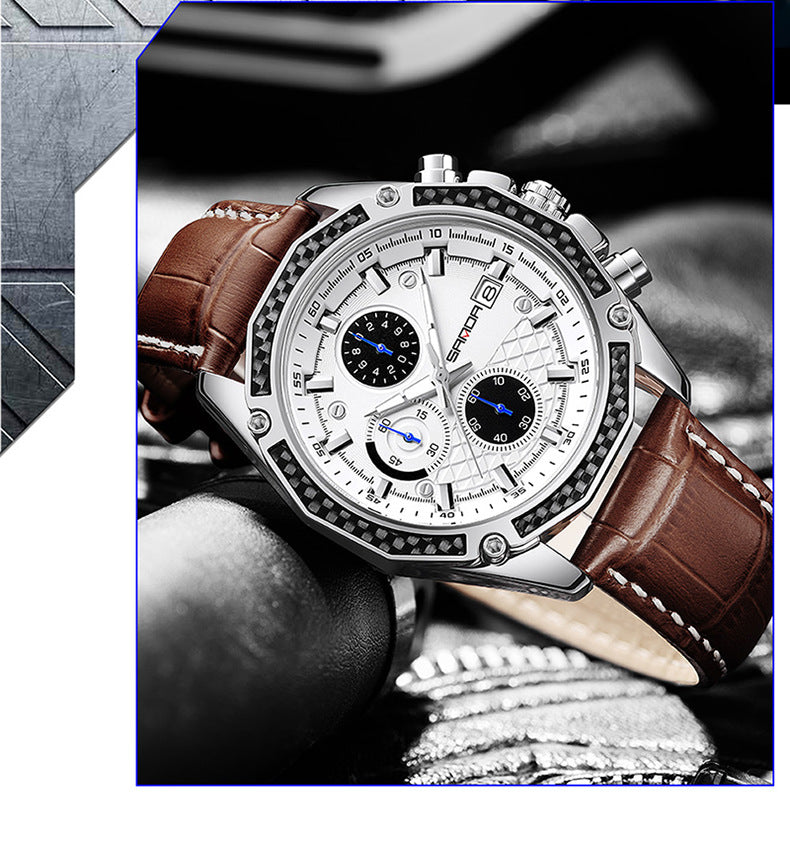 HsakuraStudio-Men's High-End Leather Watches