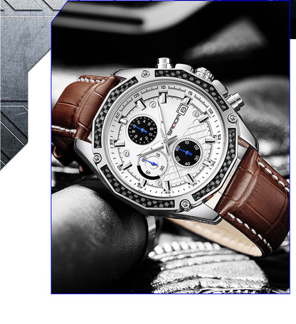 HsakuraStudio-Men's High-End Leather Watches