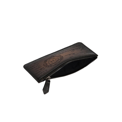 HsakuraStudio ロングジッパーカードホルダー ジャバブラウン