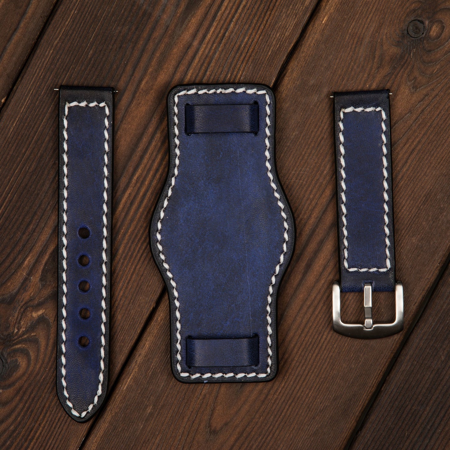 HsakuraStudio BUND WATCH STRAP -PURPLISH BLUE