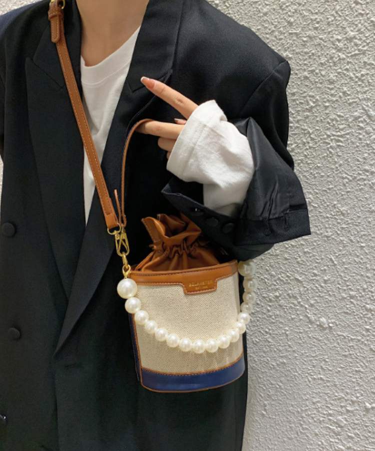 2wayパールバケットバッグ