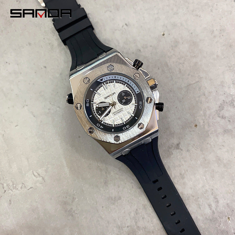 HsakuraStudio-Men's Spiked Graduated Mechanical Quartz Watch