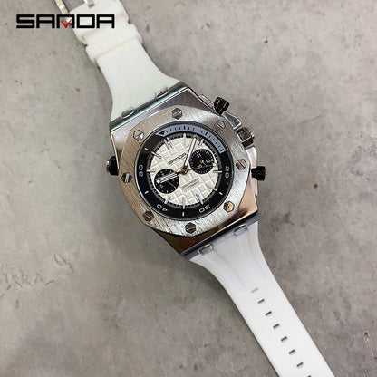 HsakuraStudio-Men's Spiked Graduated Mechanical Quartz Watch